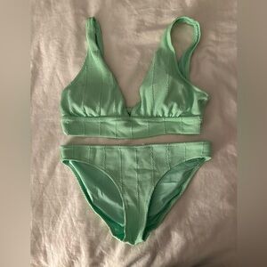 Aerie lime green bikini